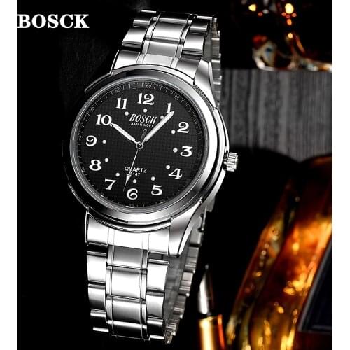 Black Quartz Men Women Watches Round Bracelet Business Fashion Wristwatch Simple Brand Masculino Relogio Luminous 30M Waterproof