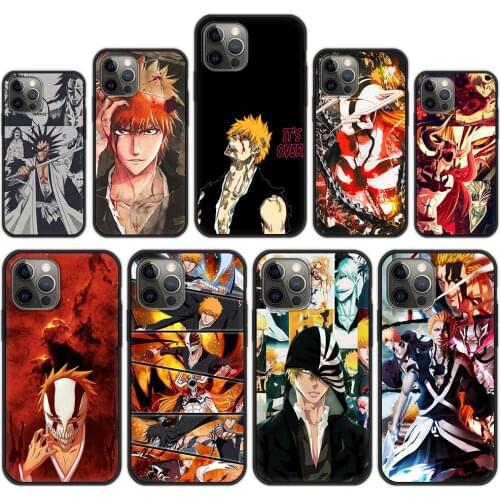 Anime Bleach barragan Case For iPhone 11 12 Pro Max 7 8 Plus SE 2020 X XR XS Max Luxury Soft Silicone Phone Case Black Cover