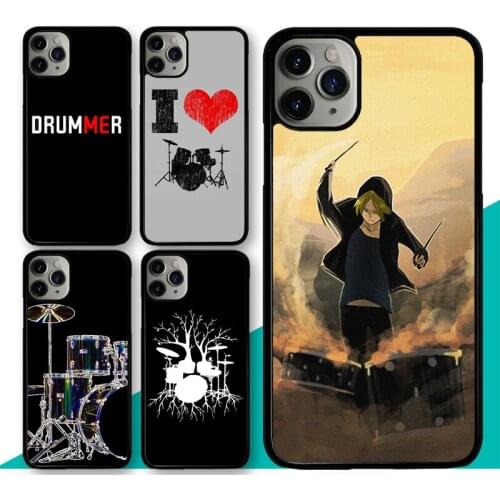 Drum Drummer Case For iPhone 11 12 Pro Max mini SE 2020 XR X XS MAX 5S 6 6S 7 8 Plus Back Cover Shell