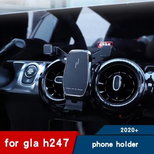 For Mercedes Gla H247 Accessories Gla250 200 220 45 Amg Phone Holder Air Outlet Navigation Bracket Phone Stand 2020
