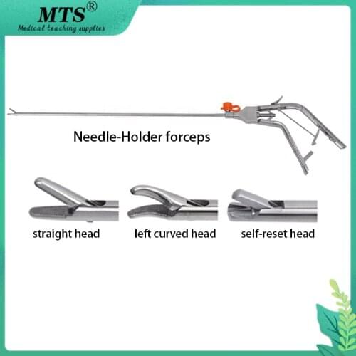 Laparoscope Needle Holder 5 *330mmHeavy Duty Forceps Stainless Steel Surgery Equipment Medical Equipment Abdominal