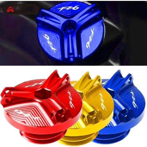 For Yamaha FZ6 2004 2005 2006 2007 2008 2009 2010 2011 2012 FZ6 Motorcycle CNC Engine Oil Cap Bolt Screw filler cover