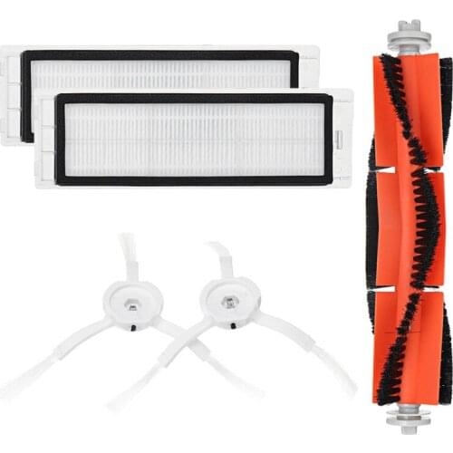 5pcs Main Brush Filters Side Brushes Accessories For XIAOMI MI Robot Vacuum Home Applicance Part