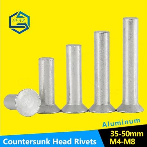 GB869 M4 M5 M6 M8 Countersunk Head Rivets Aluminum Solid Rivet Lengthen