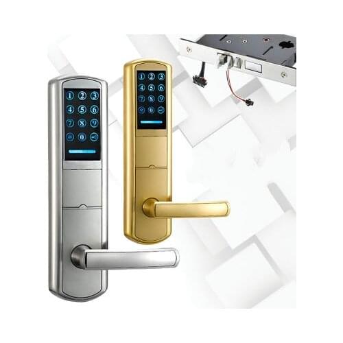 Intelligent Touch Screen Password Code Number Door Lock For Home Office Unlock By Card Or Mechanical Key Or Password Et916pw
