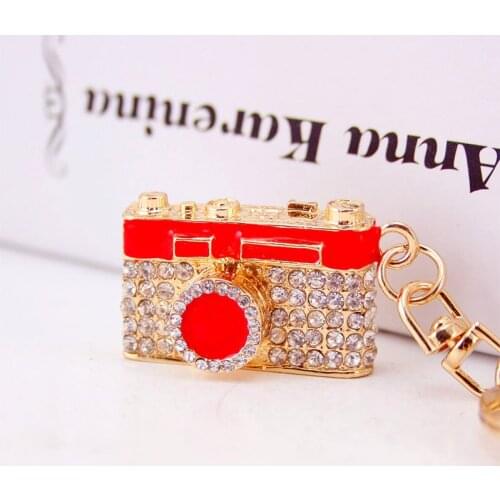Korean-Style Creative Camera Key Ring Metal Pendant Craft Small Gift Key Ring