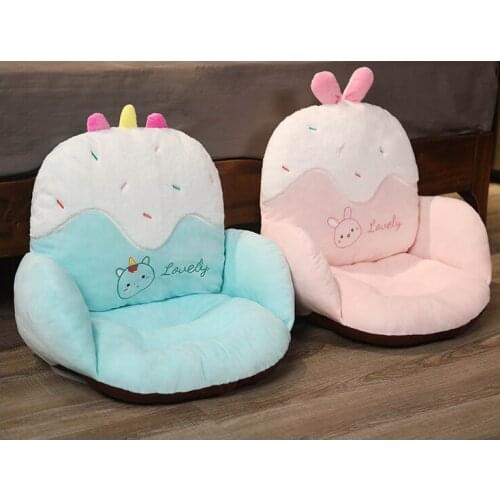 Cute animal short plush rose cushion chair mat tatami mat warm floor mat car cushion student mat