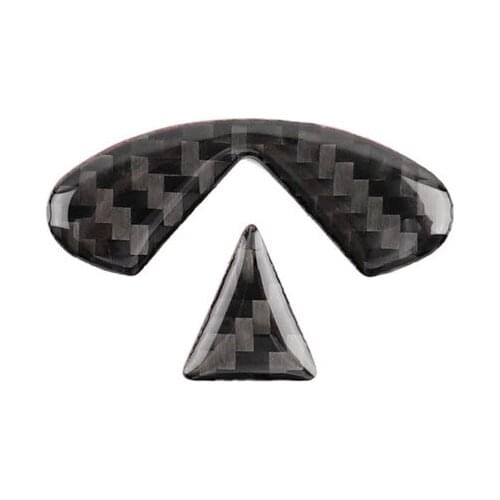 Fit For Infiniti Q50 Q60 Carbon Fiber Steering Wheel LOGO Sticker Two Car Modification Parts Interior car accessories