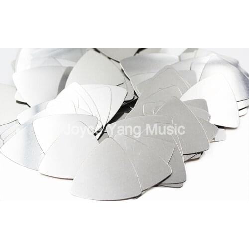 Niko 30pcs No Logo Printing Triangle Heavy 0.3mm Stainless Steel Metal Electric Guitar Bass Picks Plectrums