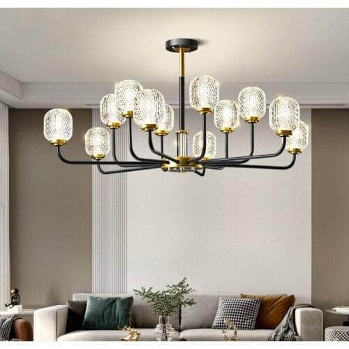 Nordic Iron Art Sky Star Chandeliers Modern Simple Bedroom Lamp Living Room Decoration Creative Magic Bean Chandelier Lighting