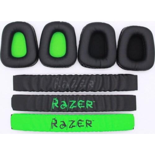 New Soft Replacement Ear Pads Headband Cushion Head Band Pad For Razer Electra Gaming PC Headphones