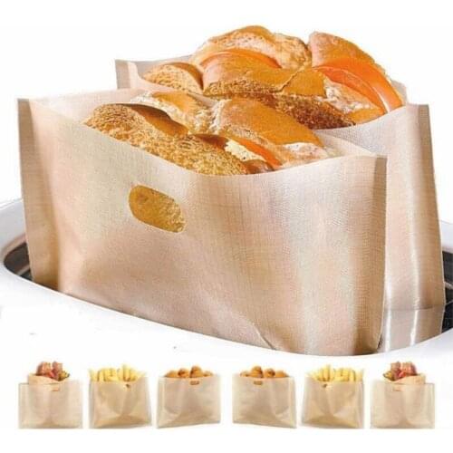 Bread Bag With Window Avoid Oil Love Toast Baking Bag Food Hand Made Package Bags Takeaway Non-stick Bake Toast Bread Bags