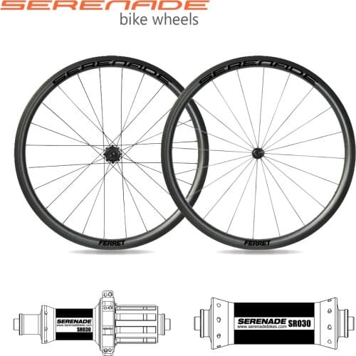 700C full carbon road bicycle components 33mm deep 25mm wide tubular tire with straight pull hubs
