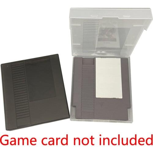 Clear Plastic cover for NES Game Cartridge card Cover Plastic protecive case storage box