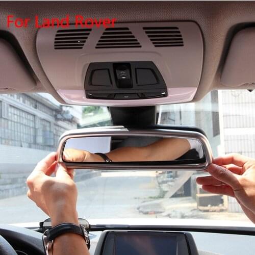 Rearview Mirror Frame Trim Chrome Accessory for Land Rover Discovery 4 for Range Rover Sport for Range Rover Evoque Car Sticker