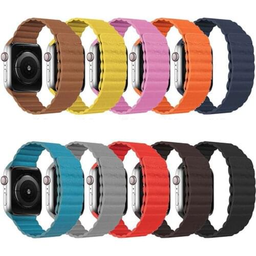 Leather Loop Belt Strap For Apple Watch 5 4 3 6 38mm 42mm Bracelet Iwatch Series 6 5 4 3 Se Correa Apple Watch Band 44mm 40mm