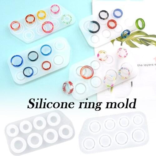 Ring Silicone Mold Round Bracelet Assorted Sizes DIY Making Supplies for Resin Casting Jewelry Crystal Mold SEC88
