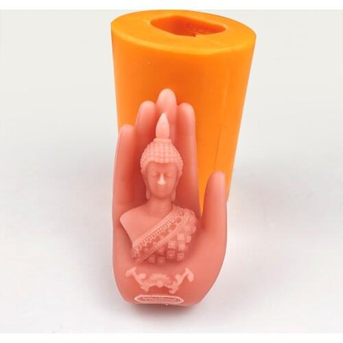 Fatima Bergamot Silicone Candle Mold Palm Bergamot Silicone Mold Handmade Soap Mold Bergamot Flower Cake Candle Mold