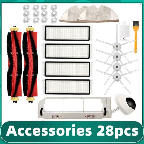 HEPA Filter Main Brush Side Brushes Mop Cloth Dishcloth Washable Replacement for Xiaomi Roborock S50 S5 Sweeper Vacuum Cleaner