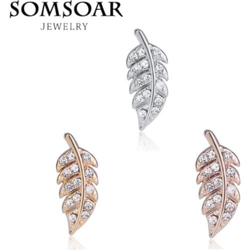 Somsoar Jewelry Deluxe Crystal Leaf Charms DIY Keys fit Leather wrappable Mesh Stainless steel Bracelet 10pcs/lot