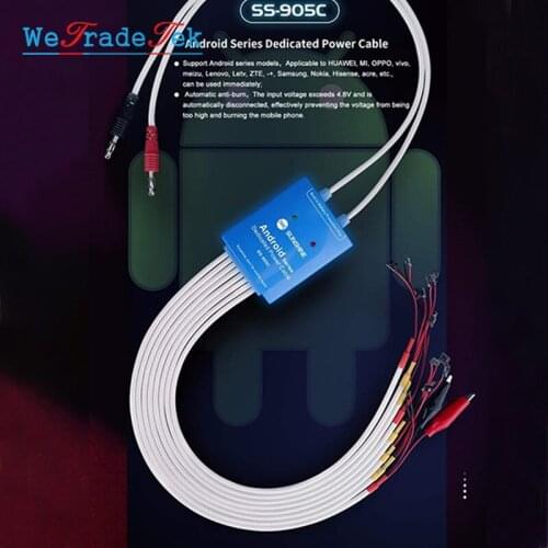 SS-905C Android One Button Boot Control line for Huawei Xiaomi Samsung Meizu OnePlus OPPO Anti-Burn Test Cable Power Supply Line