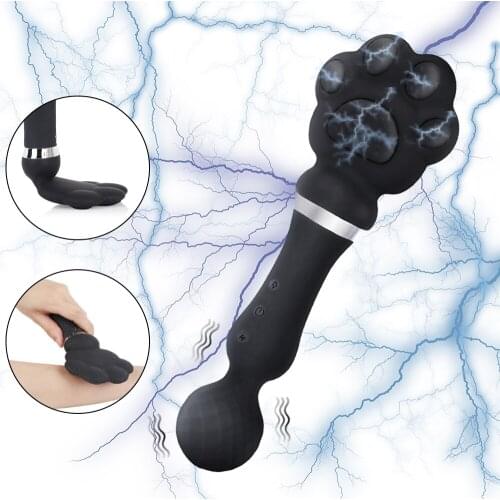 Electric Shock Magic Wand Vibrator Vibrating Egg Cat Claw G Spot Massager Vibrator Vagina Clit Stimulator AV Stick SexToys Women