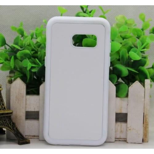 Wtsfwf DIY 2D Sublimation rubber silicone TPU+PC Blank Case for A3 2017 with Aluminum Inserts and glue 10pcs/lot