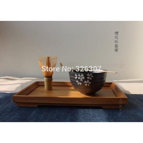 Japan handmade batidor matcha kit maccha whisk bowl tea set scoop Japanese accessories sakura green powder tea tools teaware