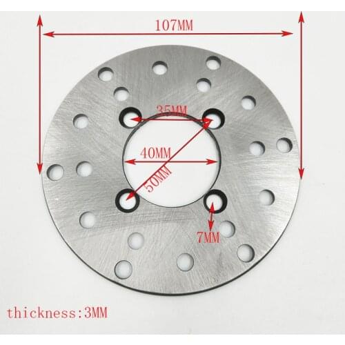 107MM the inside diameter of 40MM 4 Wheel ATV Motorcycle Front Brake Calipers Under The Pump Disc Brake Fit for