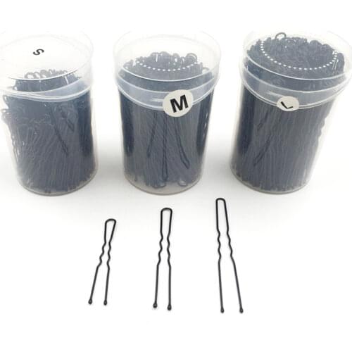 200 Pcs/Box Hair Braid Clips Ball Tip Metal U Shape Clip In 3 Size Professional Hair Styling Tools Barber Accessories Hair Clips