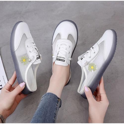 2021 Stylish Womens Sandals Flat White Sandals Slipper Women Shoes Woman