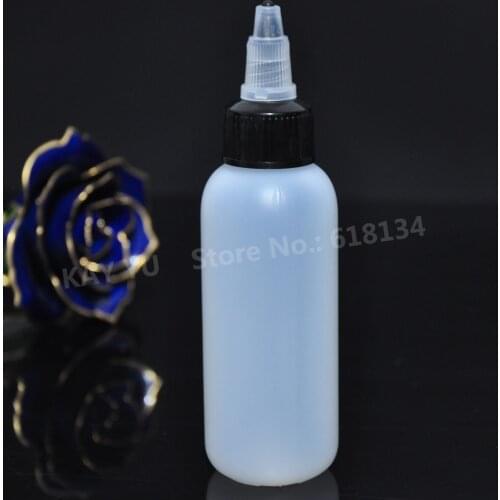 2500pcs 2OZ HDPE plastic bottle with twisted cap 60ml for beard oil