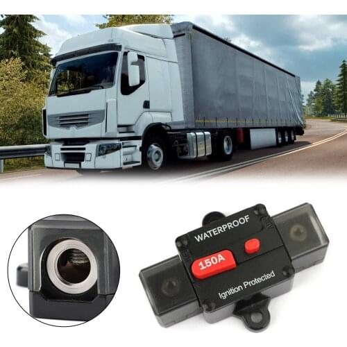 Areyourshop 150A AMP Circuit Breaker Ignition Inline Replace Reset Fuse For Car Audio Marine