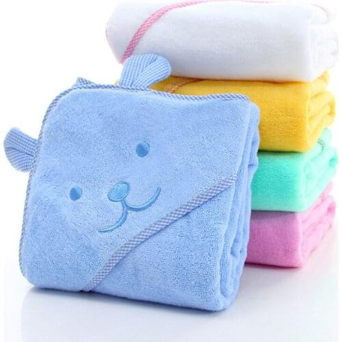 Baby Towel Newborn Bath Comfortable Soft Baby Hooded Bathrobe Cute Animal Beach Cotton Towel kids Babies Blanket