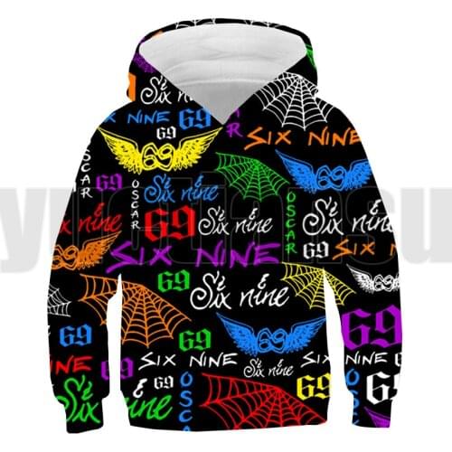 Hot 3D Print 6IX9INE Hoodie Men Streetwear Children Game Anime Oversize Tekashi 69 Pullover Kids Sweatshirt 6ix9ine Pullover