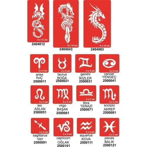 Spray Tattoo Indian Henna Templates