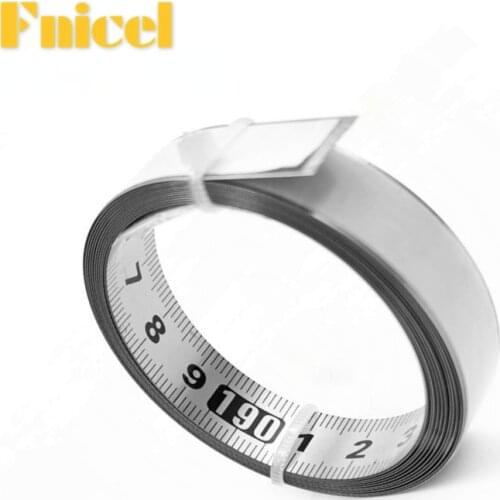 1-5m Stainless Steel Miter Track Tape Measure Self Adhesive Metric Scale Ruler Rust-Proof Durable And Wear-Resistan Ruler