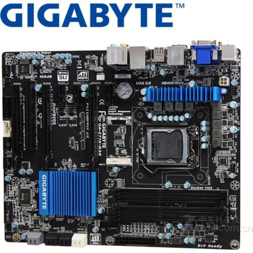 LGA 1155 Z77 DDR3 Gigabyte GA-Z77X-D3H 100% Motherboard USB3.0 32G Z77X-D3H Desktop SATA III Systemboard PCI-E 3.0 Z77X Used
