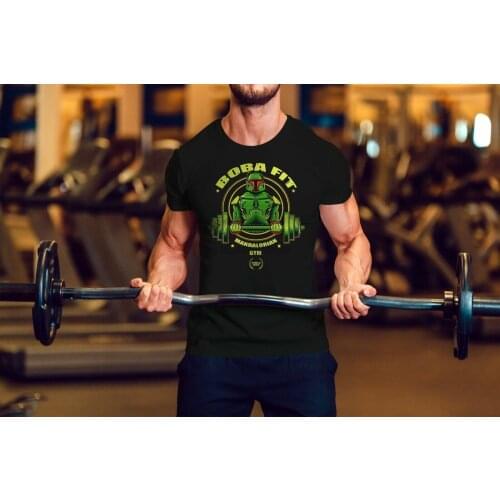 Boba Fitt Gym Workout Training Men T-shirt Ideal Gift