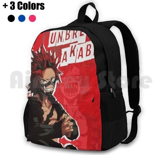 Kirishima Mha Outdoor Hiking Backpack Waterproof Camping Travel Deku Anime Midoriya Manga Boku No Hero Academia Boku No Hero