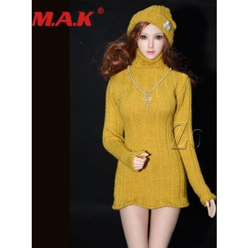 New TBLeague 1/6 Womens clothing accessories for women dolls Long jumpsuit Sweater Hat Necklace in stock items