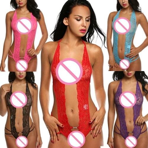 New Sexy Costumes G-String Sexy Lingerie Lace Siamese Perspective Three-Point Underwear Erotic Lingerie Adult Products