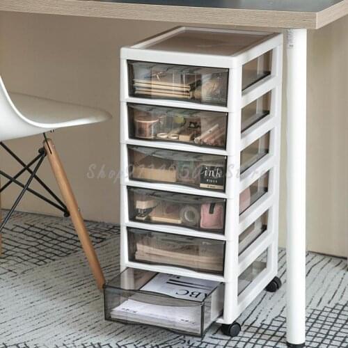 Office Storage Cabinet A4 File Desk Drawer Type Shelf Desktop Storage Box Station Artifact Storage Box