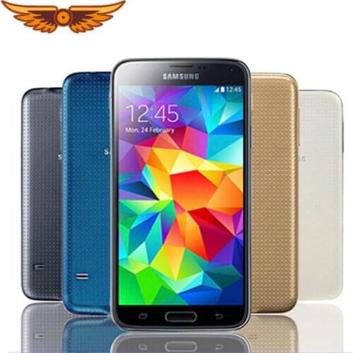 Original Unlocked Samsung S5 I9600 G900F G900A G900H 5.1Inch 2GB RAM 16GB ROM Quad Core 3G&4G 16MP GPS Refurbished Mobile Phone