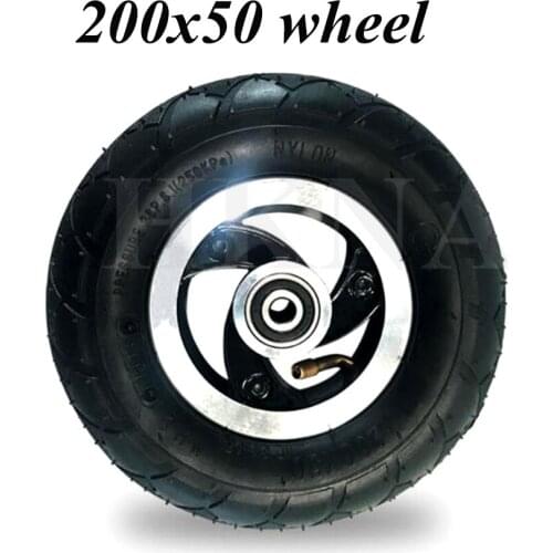 200X50 Front Wheel for Electric Scooter Razor E100 E150 E200 Espark Crazy Cart Scooters 8x2 Wheel Parts