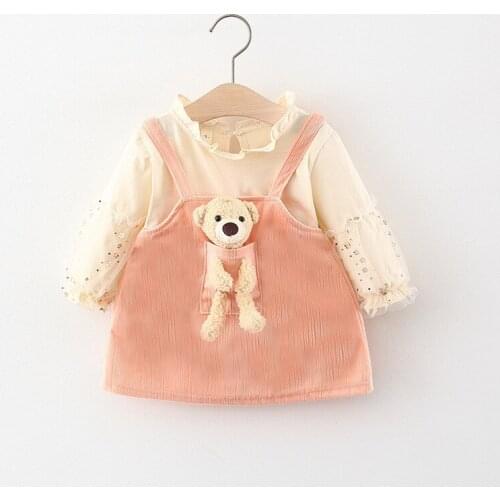 5 pieces/lot) 2021 New Arrival Girls Fall Dress 061408