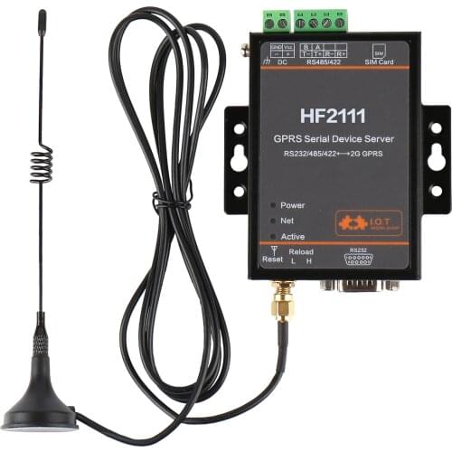 Serial Port RS232 RS485 RS422 to 2G GPRS GSM Converter Server Device HF2111 GPRS DTU IOT Device