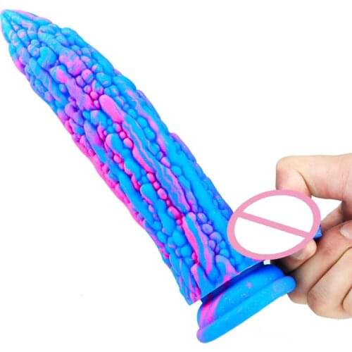 Sexy Toys Vegetable Shape Realistic Dildo Artificial Penis Anal Butt Plug Female Masturbation Big Dick Adult Sex Toys For Women