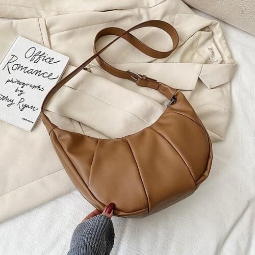 High capacity Women Messenger Bag High Quality Soft Leather Crossbody Shoulder Bags For Women Hobos Dumplings Bolsas Feminina