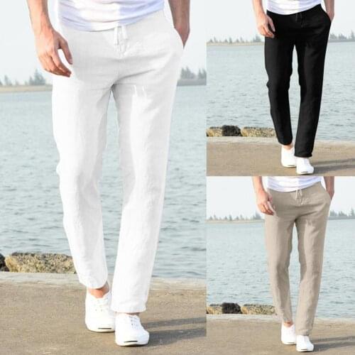 Shrink Resistant Chic Elastic Waist Drawstring Long Pants Quick Drying Long Pants Solid Color Workwear